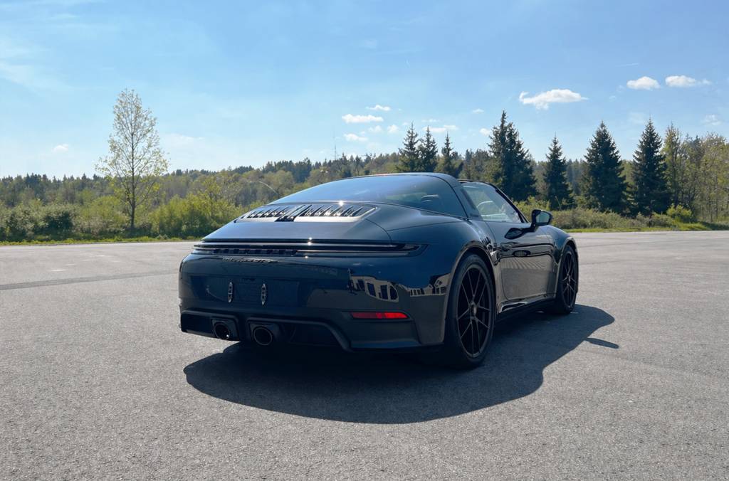Porsche 911 Targa 4 GTS Heckansicht Österreich